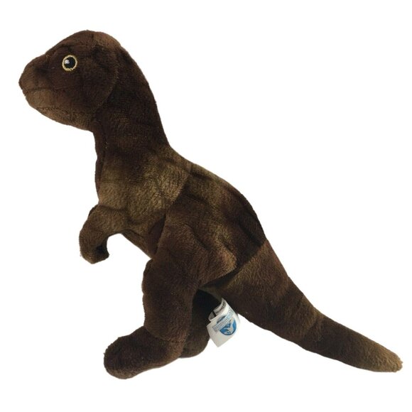 Jurassic World  Dinosaur T Rex Plush Stuffed Animal 7" Brown Travel Size Small C - Picture 5 of 9